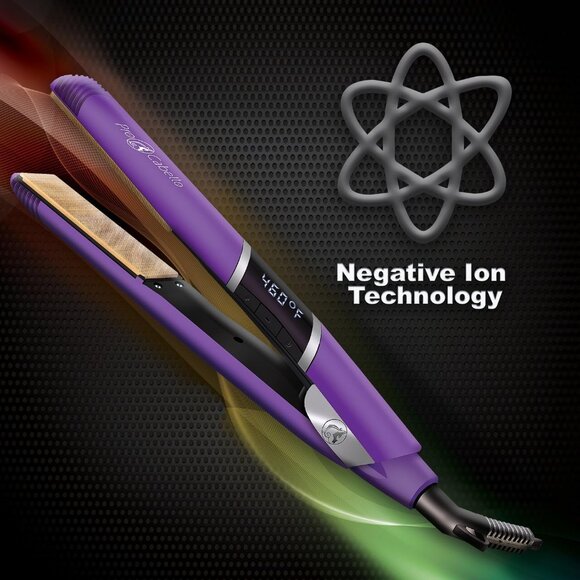 PROCABELLO Nano Fiber Flat Iron w/Zero Friction Technology (Purple) NEW IN BOX! - Picture 6 of 9